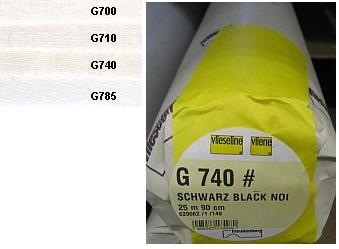 Vlieseline G740 geweven tussenvoering 90 cm strijkbaar - Kleur 000